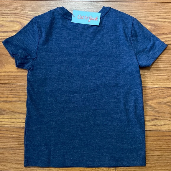 Cat & Jack boys T-shirt glow in the dark best brother tee navy s/s XS (4/5) - Picture 3 of 10